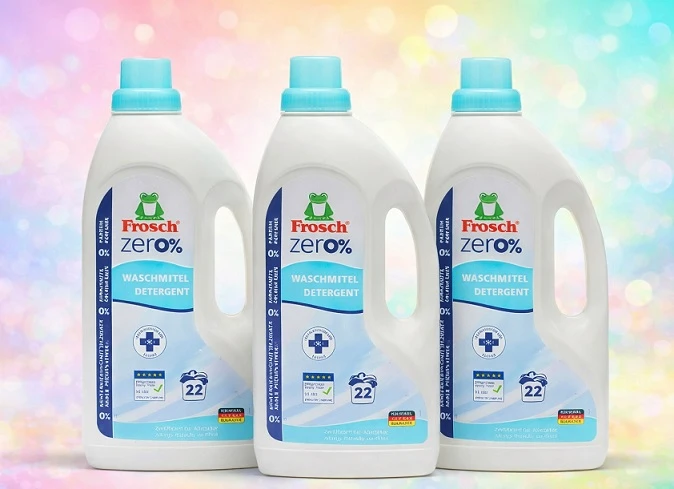 Pachet 3 X Frosch Detergent de rufe lichid hipoalergenic, Sensitive Zero%, 22 spălări, 1.5l